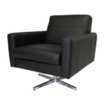 Poltrona Orielle Giratória Couro Legítimo - Imagem 4