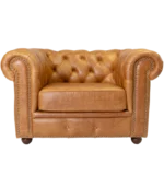 Poltrona Chesterfield Zafrelli Couro Legítimo