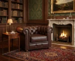 Poltrona Chesterfield Zafrelli Couro Legítimo - Imagem 9