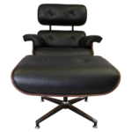 Poltrona Charles Eames Lounge Puff Couro Legítimo - Imagem 8