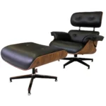 Poltrona Charles Eames Lounge Puff Couro Legítimo - Imagem 7
