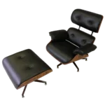 Poltrona Charles Eames Lounge Puff Couro Legítimo - Imagem 2