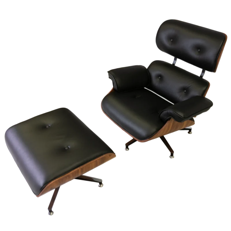 Charles Eames Lounge com Puff