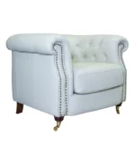 Poltrona Liorena Chesterfield Couro Legítimo - Imagem 3