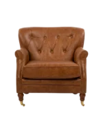 Poltrona Ravena Plus Chesterfield Couro Legítimo