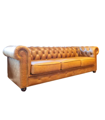 Sofá Chesterfield Zafrelli Couro Legítimo