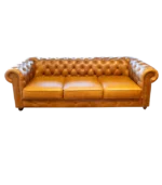 Sofá Chesterfield Zafrelli Couro Legítimo - Imagem 3